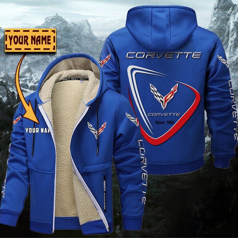Chevrolet Corvette Gefütterte Kapuzenjacke – Bild 8