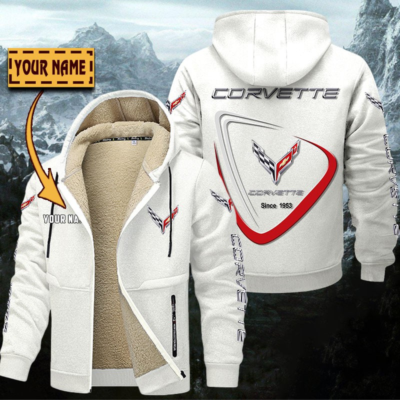 Chevrolet Corvette Gefütterte Kapuzenjacke – Bild 9