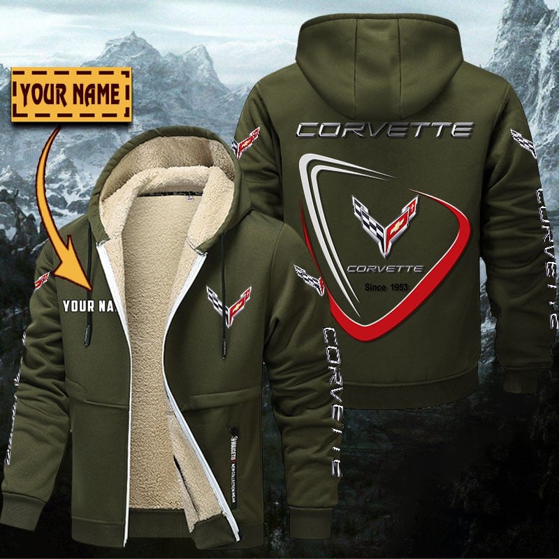 Chevrolet Corvette Gefütterte Kapuzenjacke – Bild 2