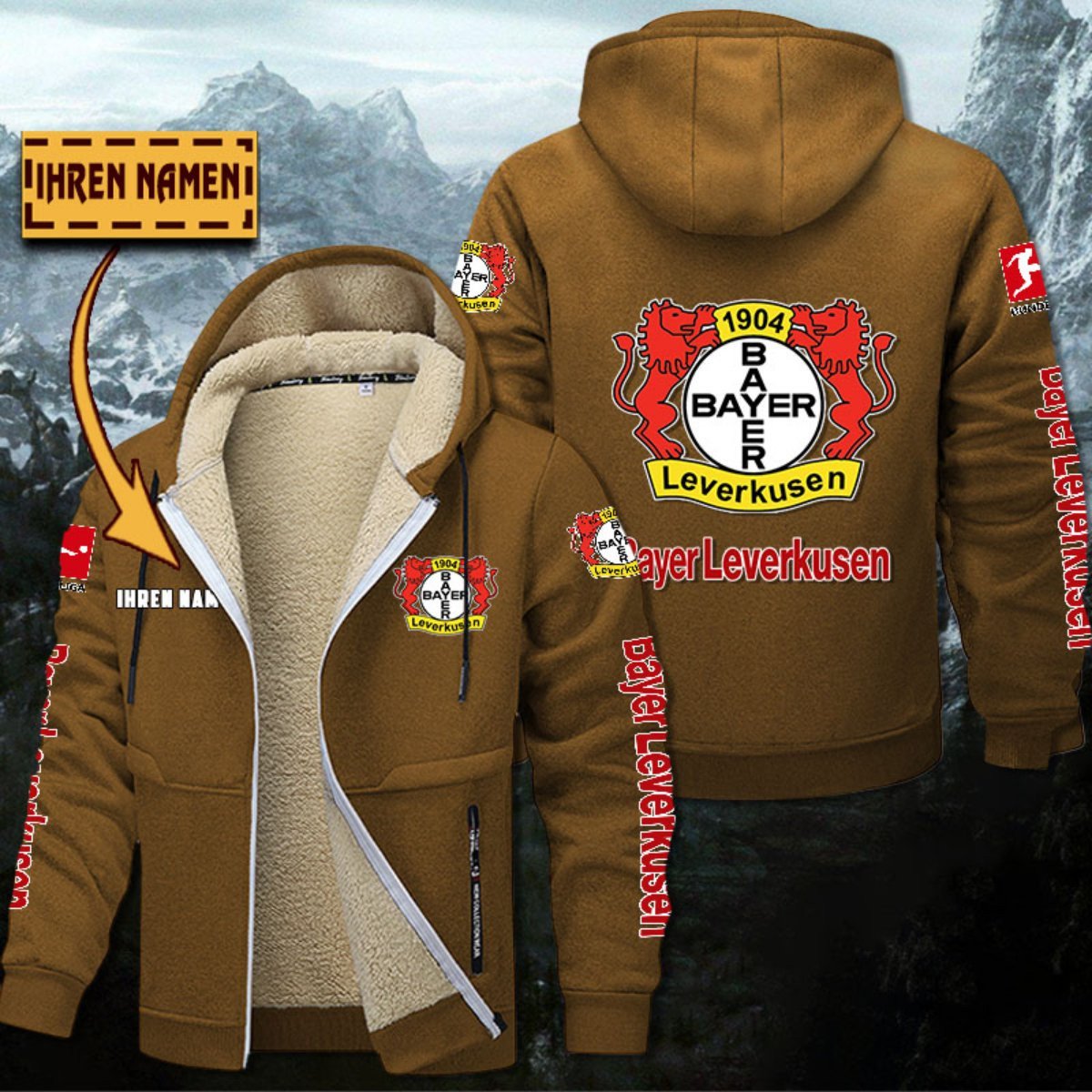 Bayer 04 Leverkusen Gefütterte Kapuzenjacke – Bild 2