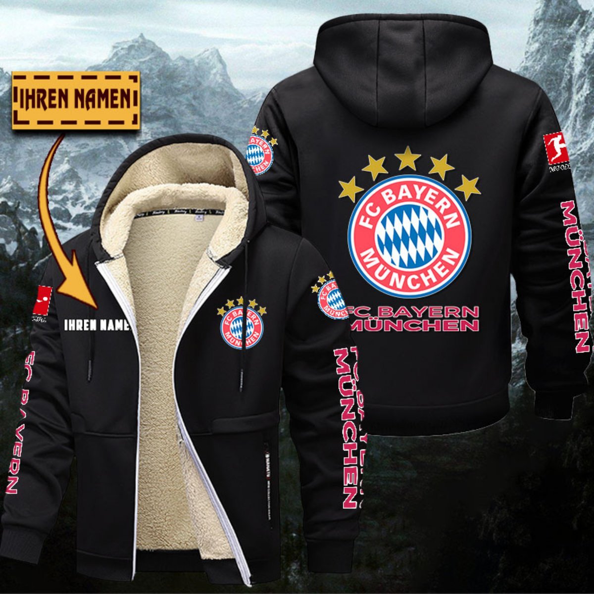 Bayern München Gefütterte Kapuzenjacke – Bild 2