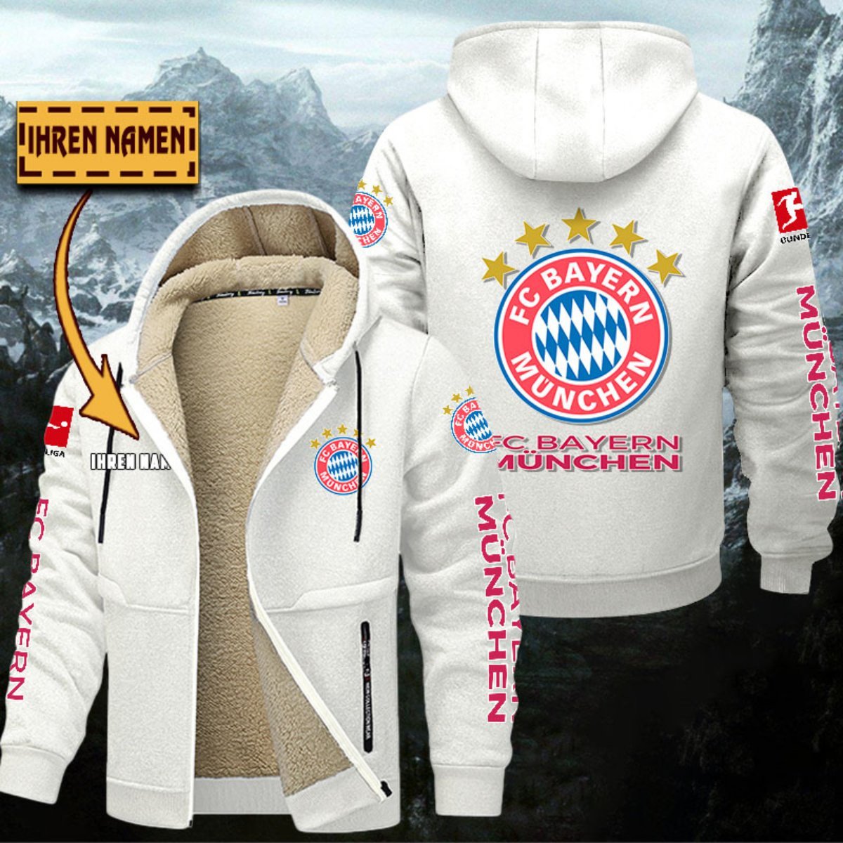 Bayern München Gefütterte Kapuzenjacke – Bild 8