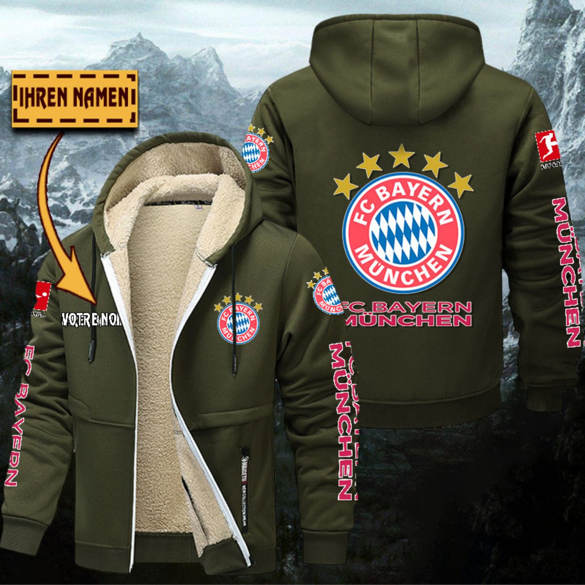 Bayern München Gefütterte Kapuzenjacke – Bild 9
