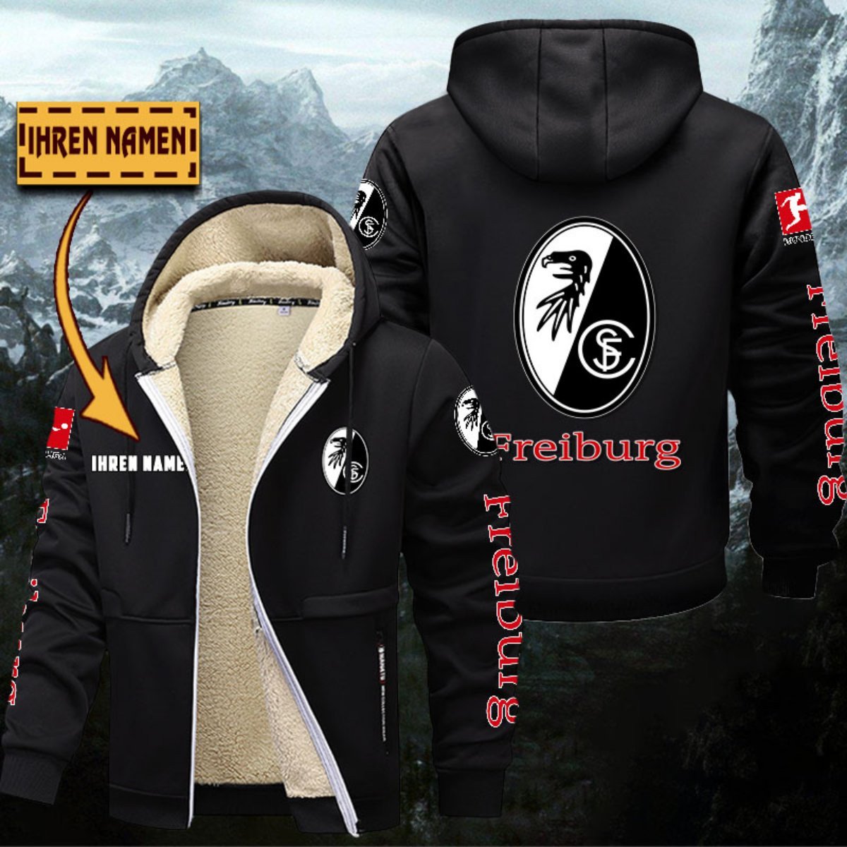 SC Freiburg Gefütterte Kapuzenjacke